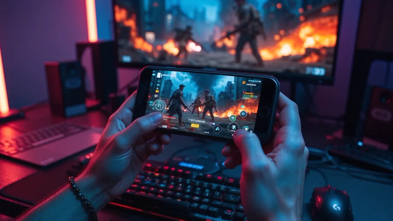 A shooter played on a phone