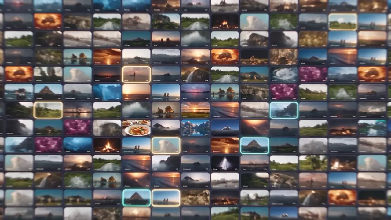 A generated image library